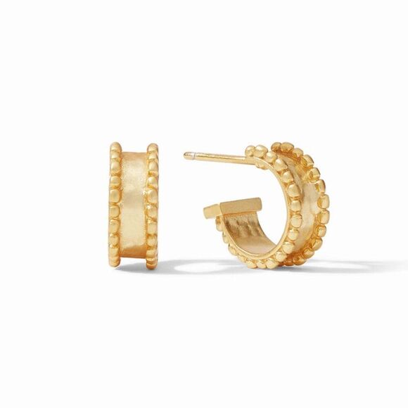 NWOT.$165 Julie Vos Marbella Hoop & Charm Earring pink - Picture 6 of 7